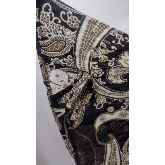 Studio 1940  Womens Long Sleeve Blouse Top Ruffle Collar Multi Gothic Size 18/20 - Picture 8 of 10